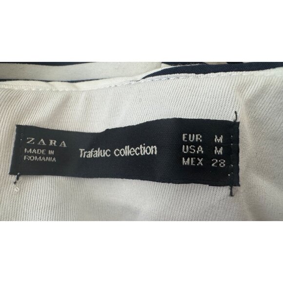 2/$30 ZARA Trafaluc Medium Strapless Navy & White Striped Romper Dress Shorts - Picture 5 of 15